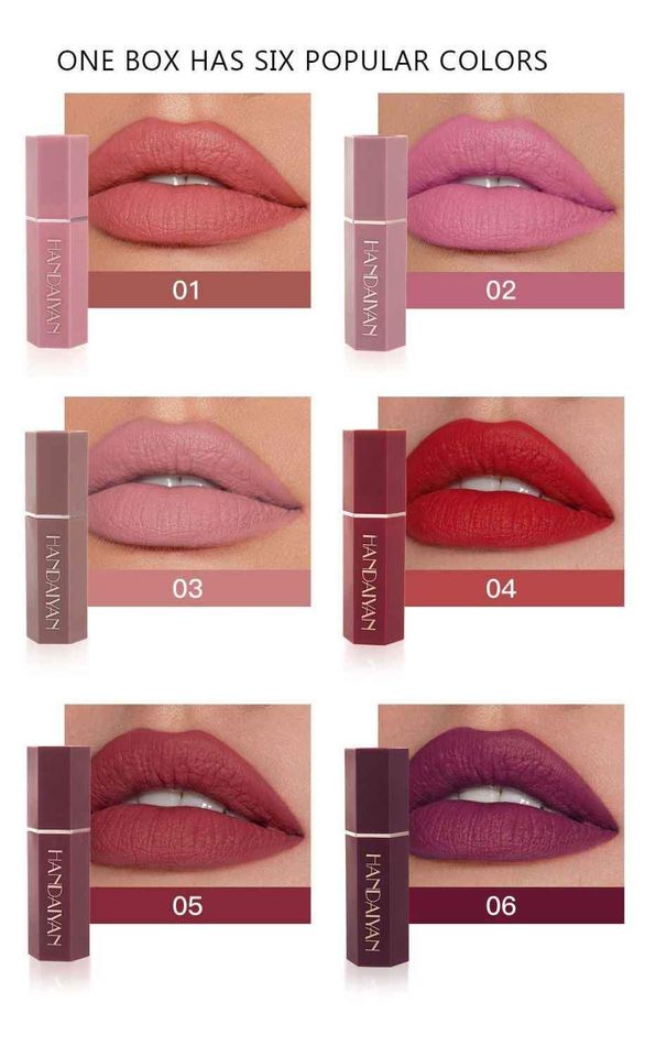 SET DE LABIALES MATTE LIPSTICK X6💄