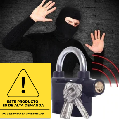 🔐CANDADO DE SEGURIDAD PARA TU🏍️MOTO🚴‍♂️BICICLETA O PUERTA.