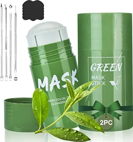 🌿Mascarilla Sólida de Té Verde – Set Completo de Limpieza Facial.