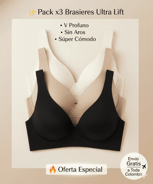 Pack x3 Brasieres Ultra Lift